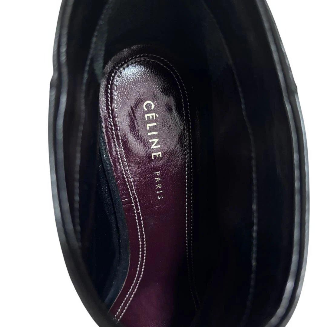 希少◎CELINE フィービー期 シャンデリアヒール ブーティー 35 ブラック