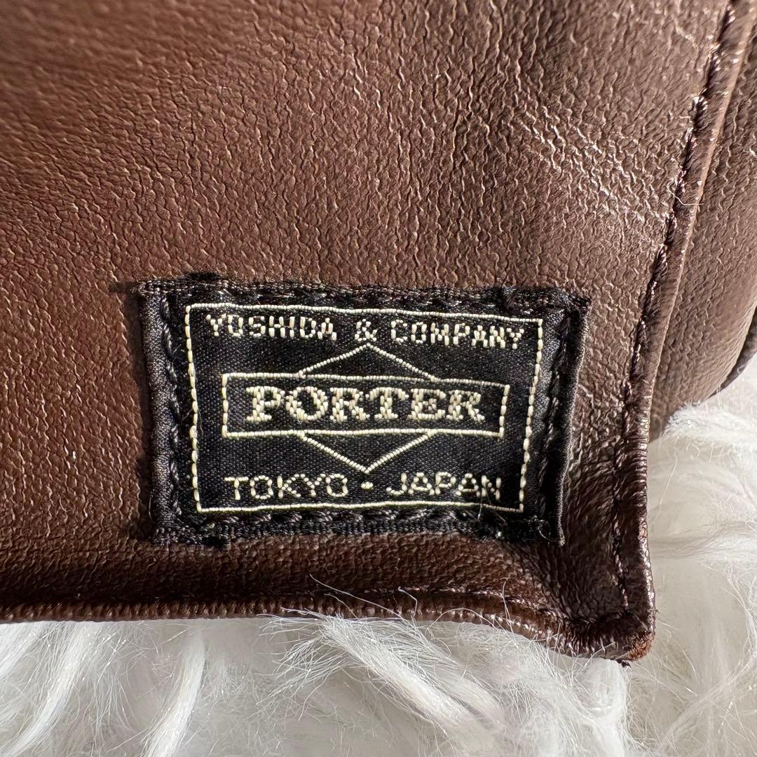 PORTER ポーター カメラバッグ ショルダーバッグ 茶