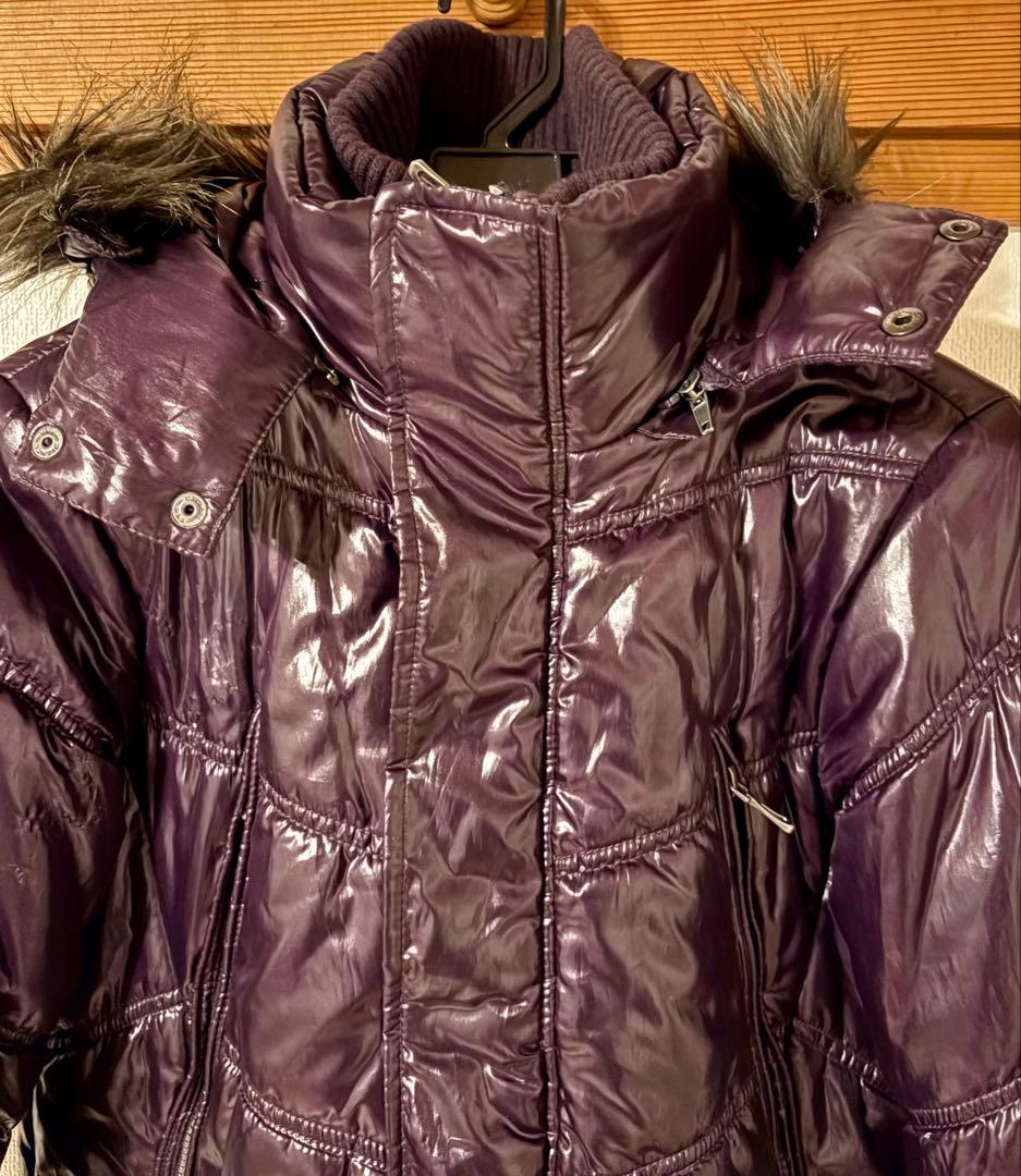 ［L様 限定] spinalh 紫 ファー 光沢ブルゾン ジャケットY2K 平成
