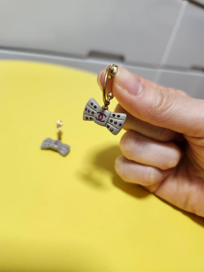 【正規品】シャネル リボン ピアス