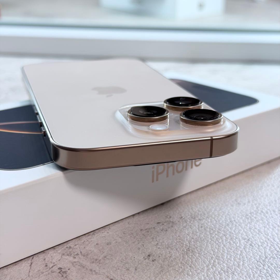 極美品 iPhone16 pro 256GB デザートチタニウム バッテリ91%