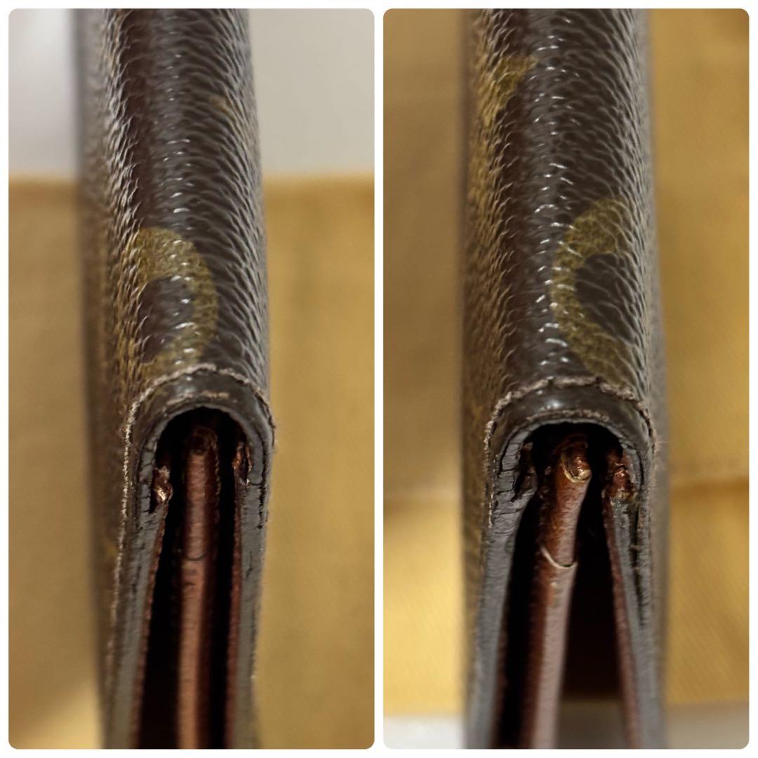 ルイヴィトン モノグラム ポルトカルトクレディ円 長財布 イニシャル無し