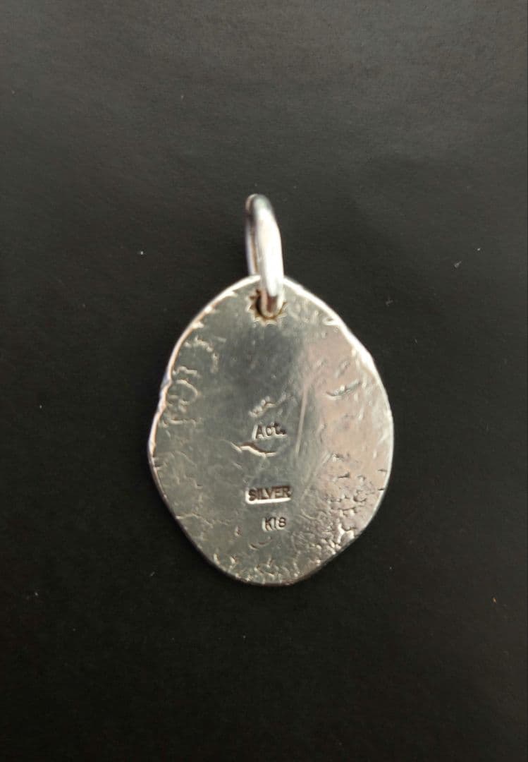 フェザーペンダントトップ シルバー925 ゴールドK18 ハンドメイド Act.