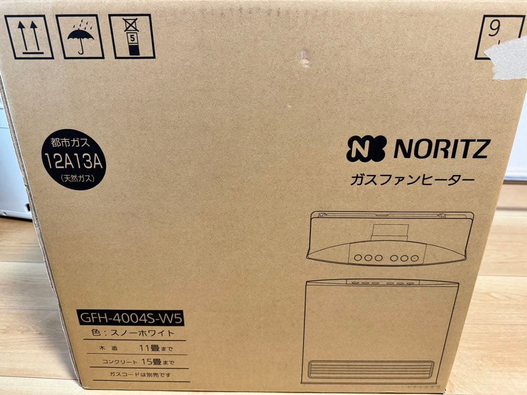 都市ガス ガスファンヒーター GFH-4004S-W5
