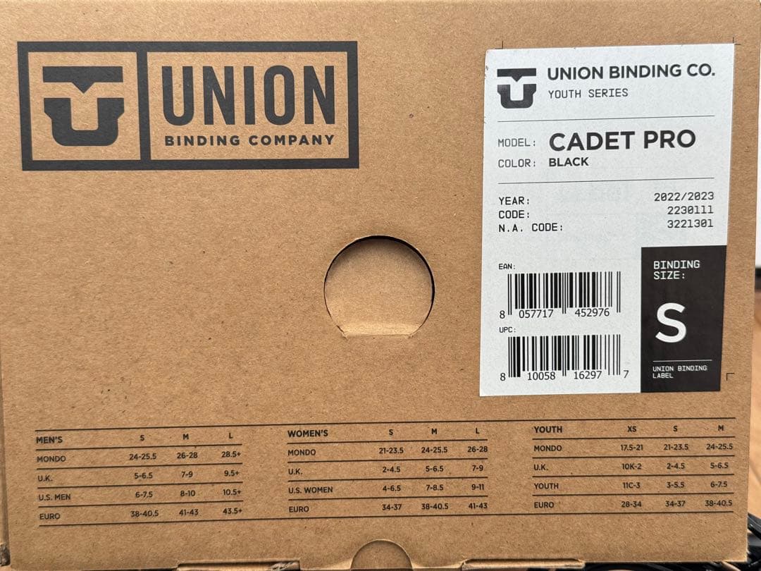 ユニオン UNION CADET PRO キッズ スノーボード ビンディング