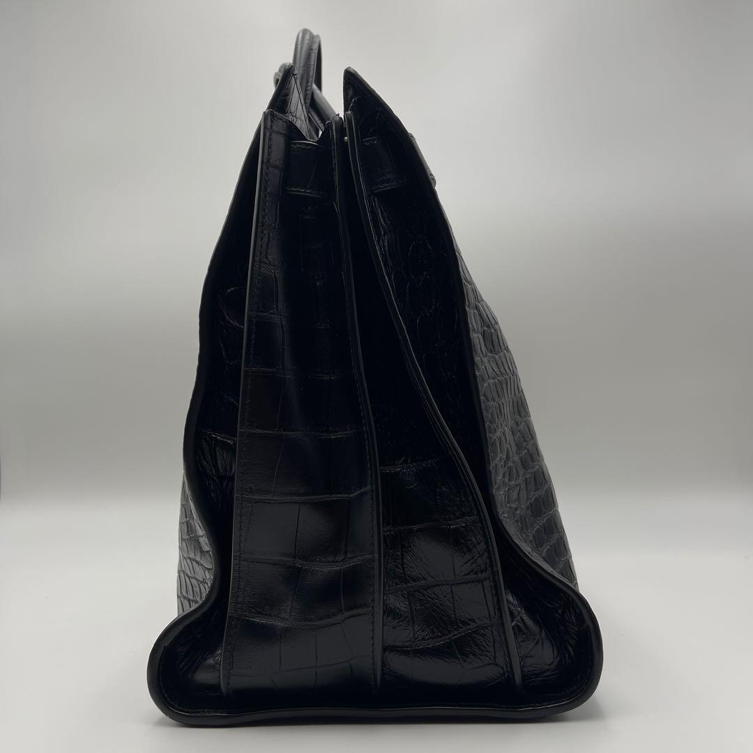 【新品未使用】SAINT LAURENT サックドジュール 型押しクロコ　ラージ