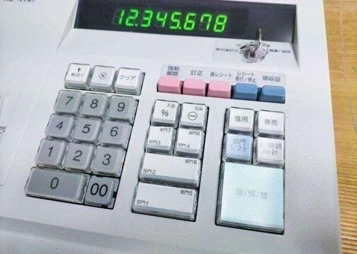 シャープレジスター　XE-A147　PC連携売上管理フル設定無料　600061