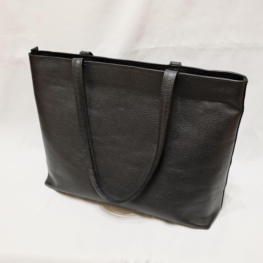 HushTug ハッシュタグ　レザートート　ブラック