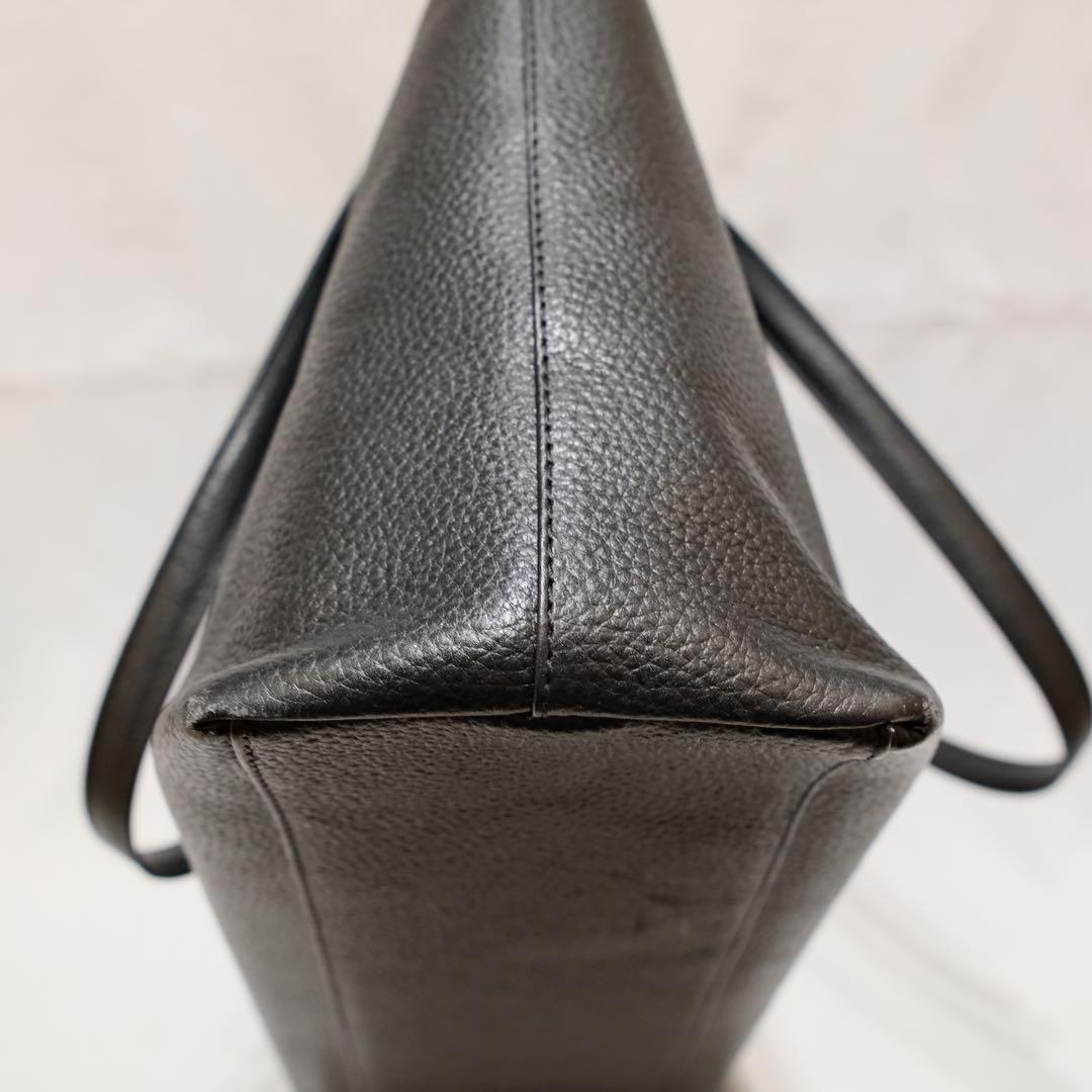 HushTug ハッシュタグ　レザートート　ブラック