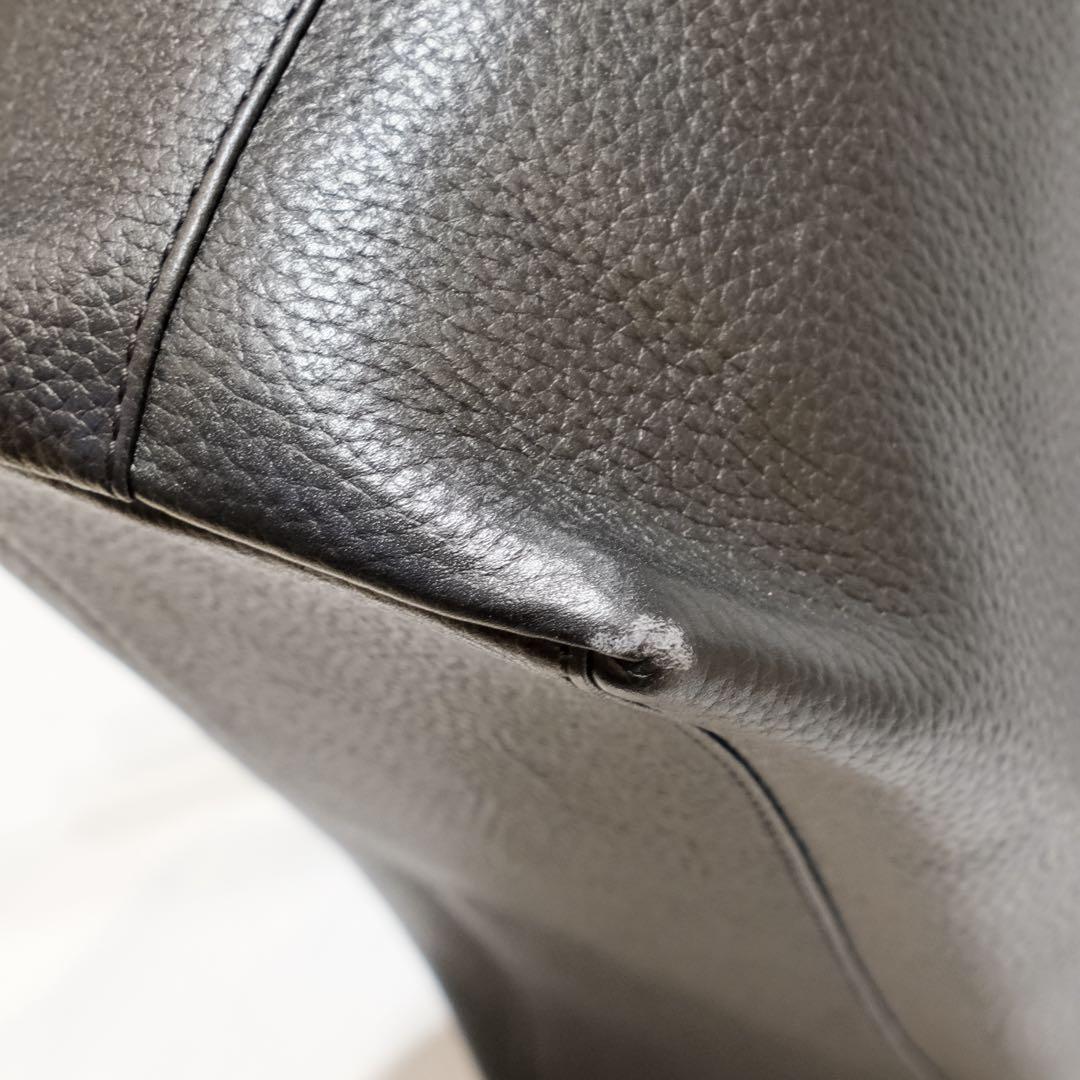 HushTug ハッシュタグ　レザートート　ブラック