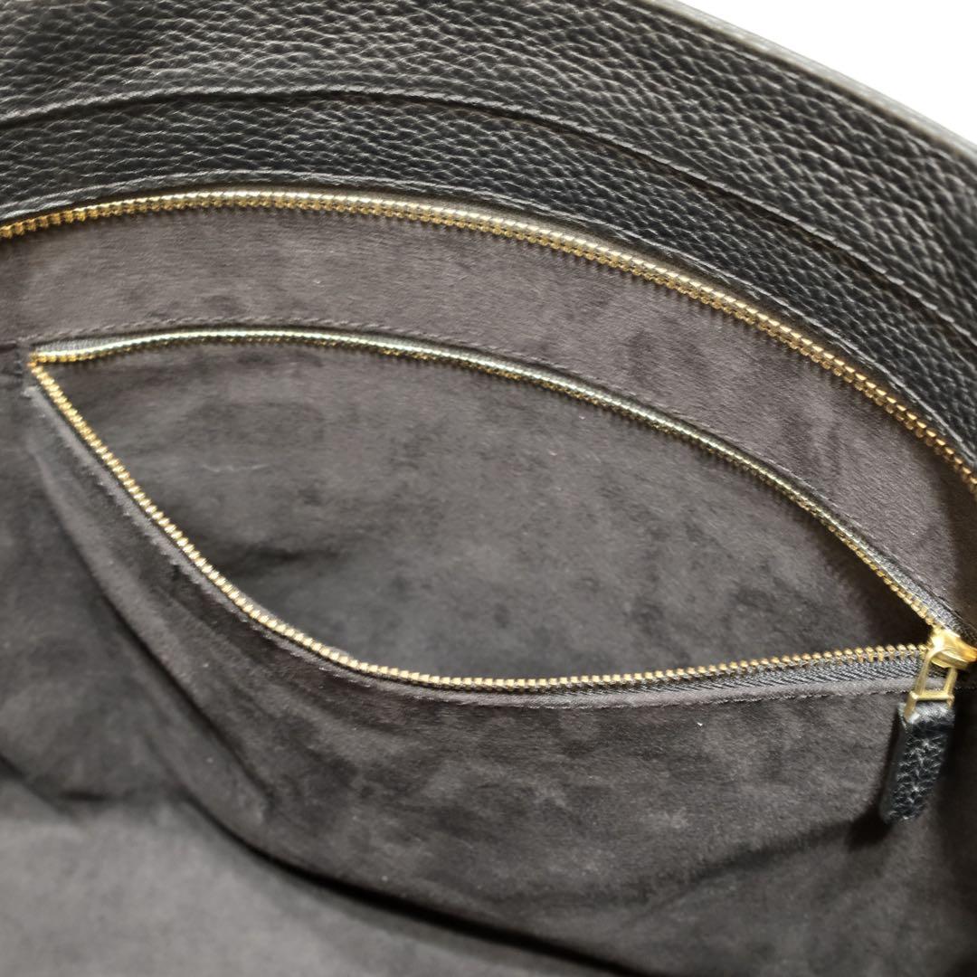 HushTug ハッシュタグ　レザートート　ブラック