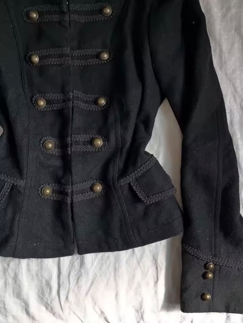大人気　ミリタリー・ナポレオンジャケット 黒