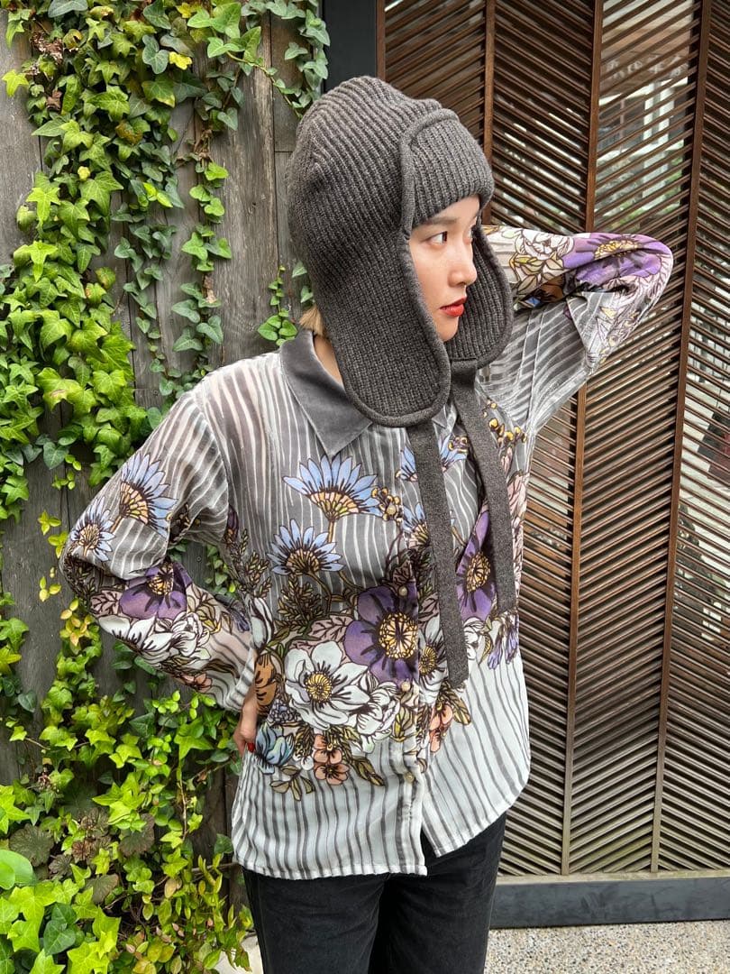 fumie tanaka フミエタナカ　フライトニット帽