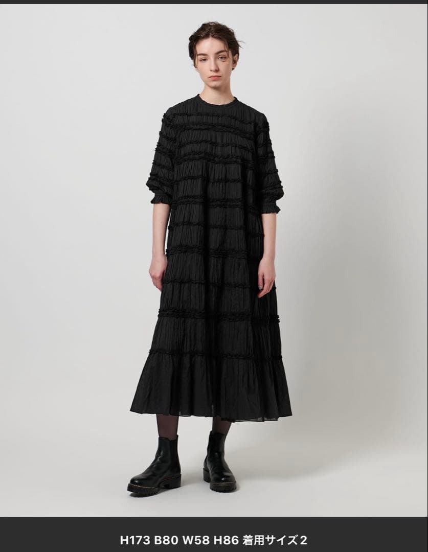 新品タグ付◎フィータ Pheeta billie ブラックワンピース サイズ2