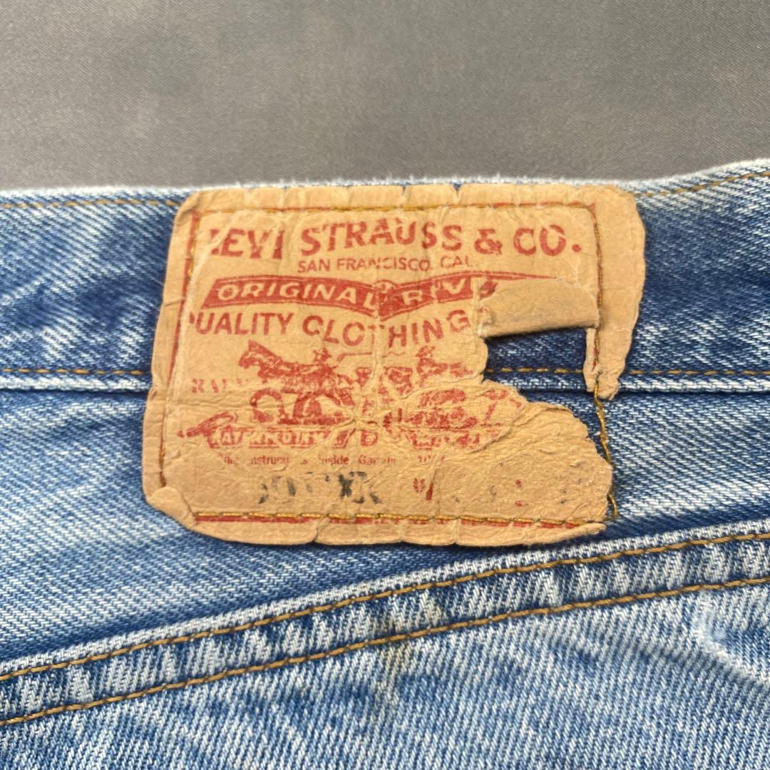 Levi’s 501古着W38極上ダメージクラッシュ メキシコ製　AG35
