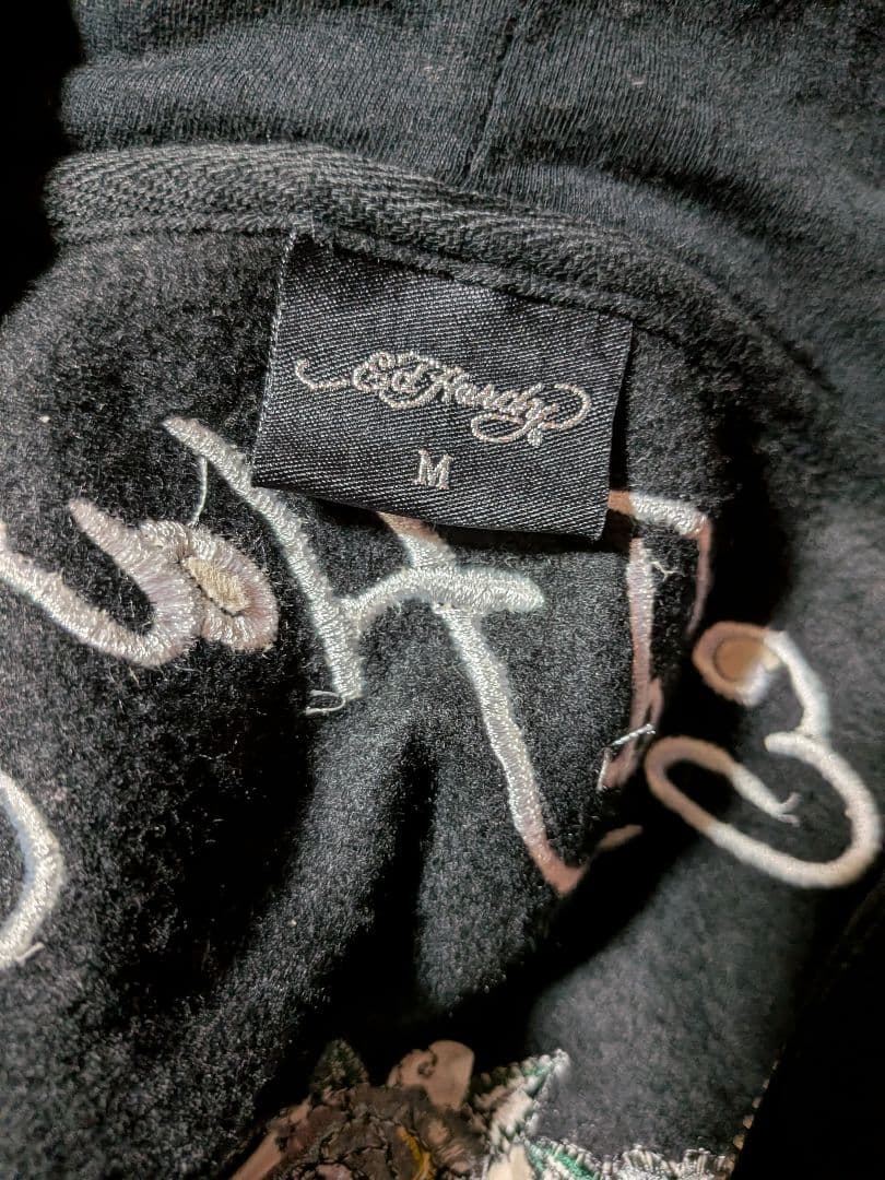 中*様 EdHardyエドハーディー　ジップアップパーカーМ　Y2K