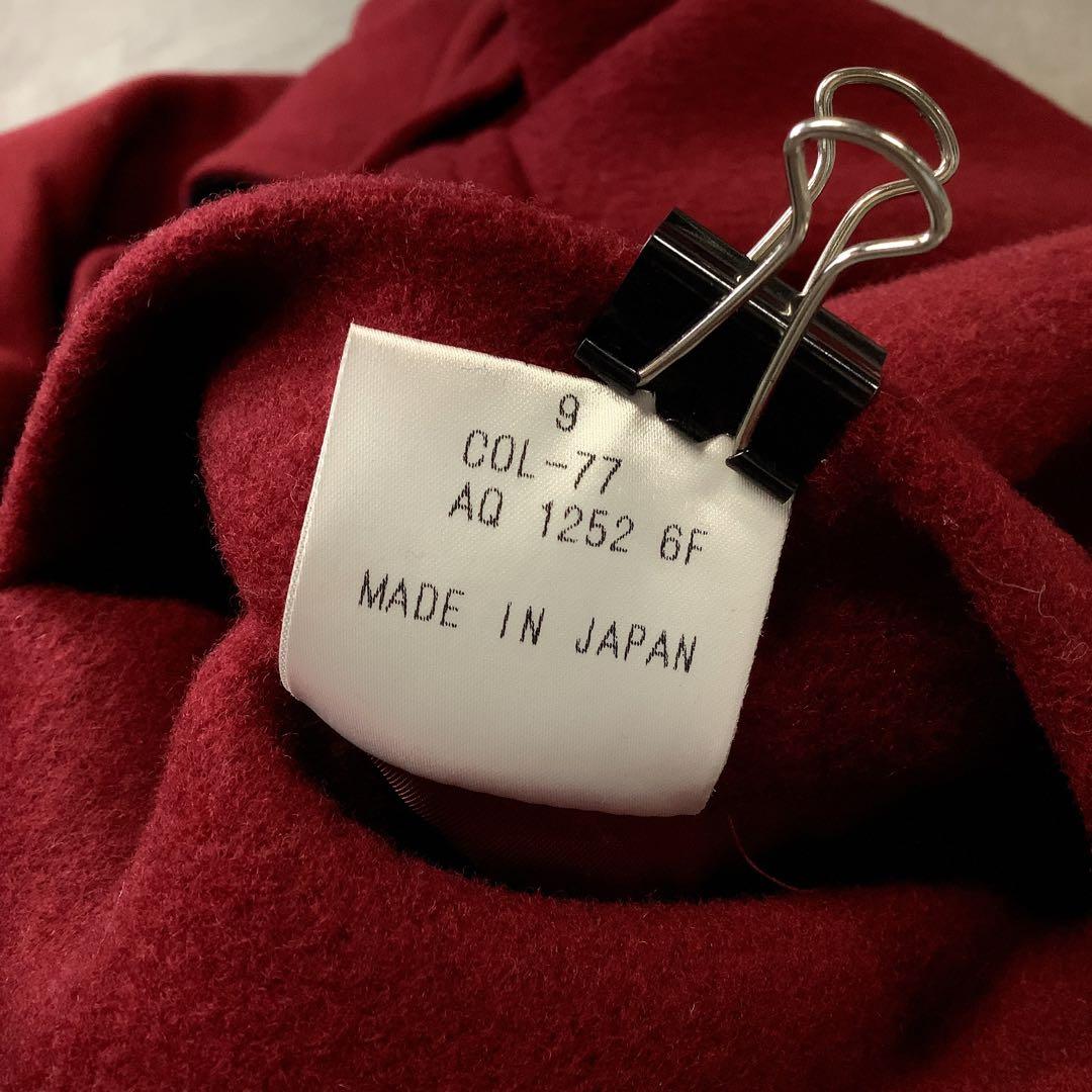 Aquascutum ウール ダッフル コート レッド