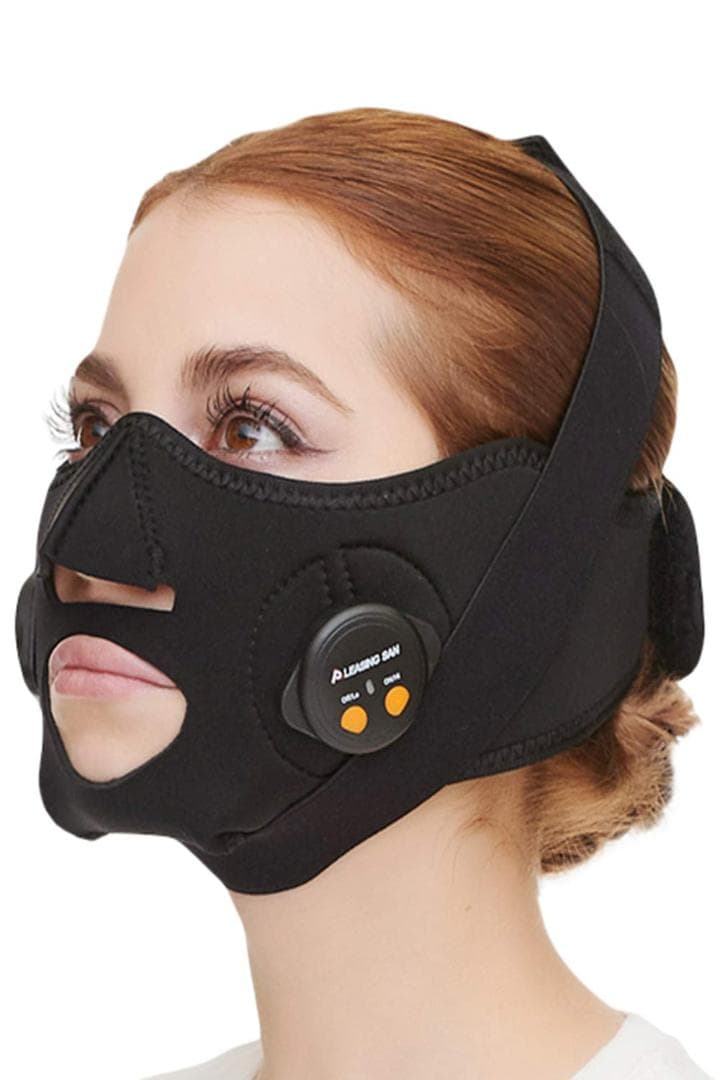 自宅で簡単装着フェイスベルト 小顔 美顔器 EMS