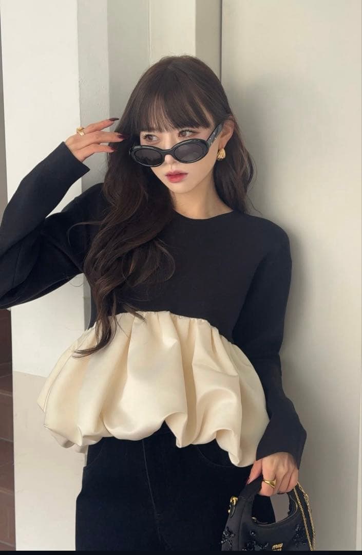 トップス Thetoe Aachen Balloon Peplum