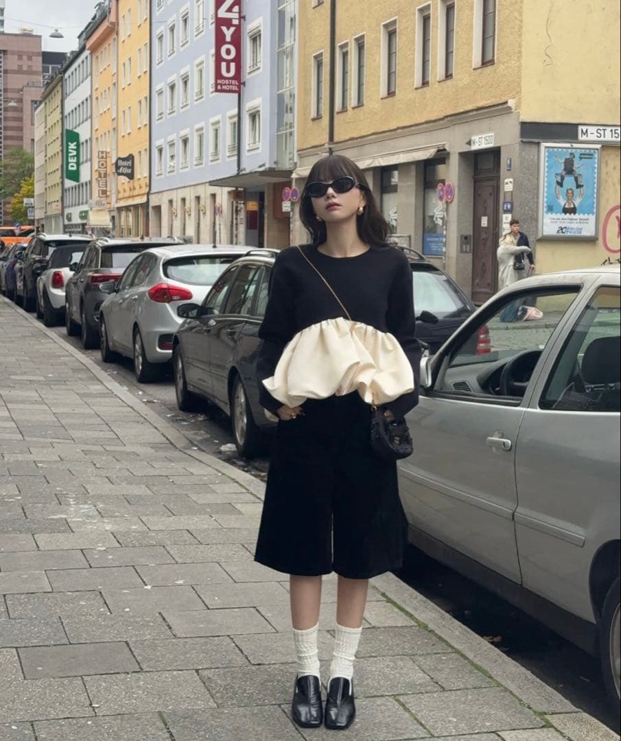 トップス Thetoe Aachen Balloon Peplum