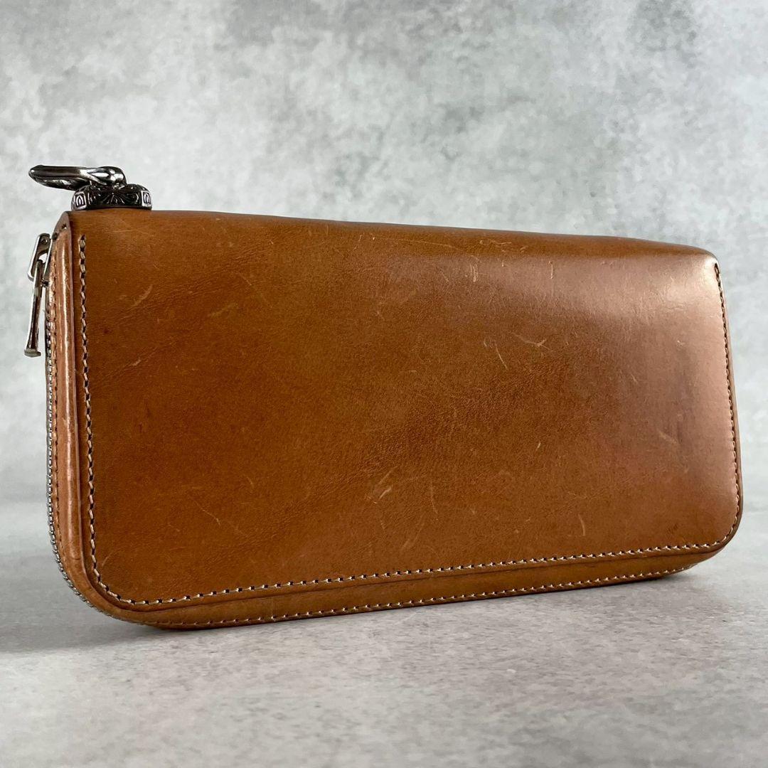 アルズニ alzuni ラウンドファスナー ドロップハンドル コンチョ 茶