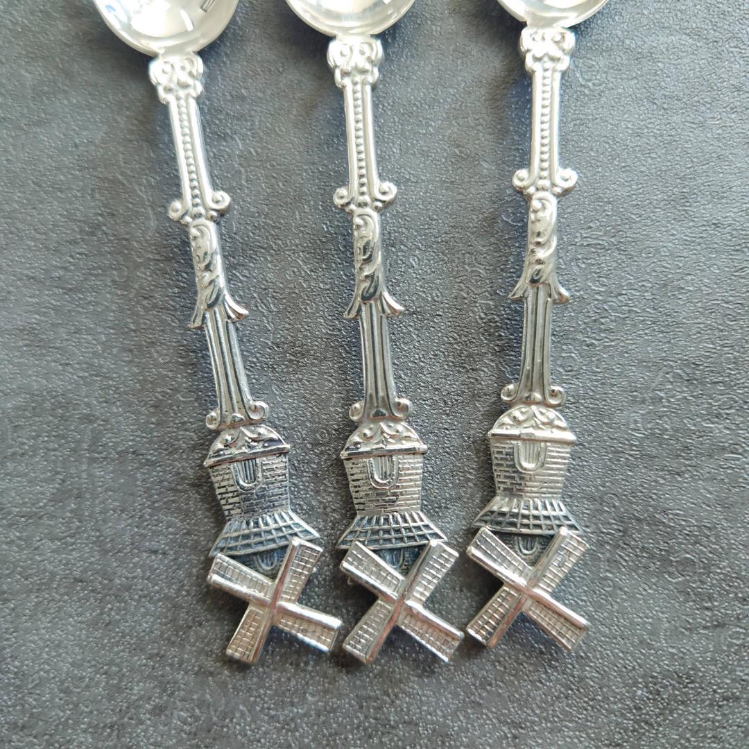 希少 美品 オランダ製 835シルバー スプーン 3点