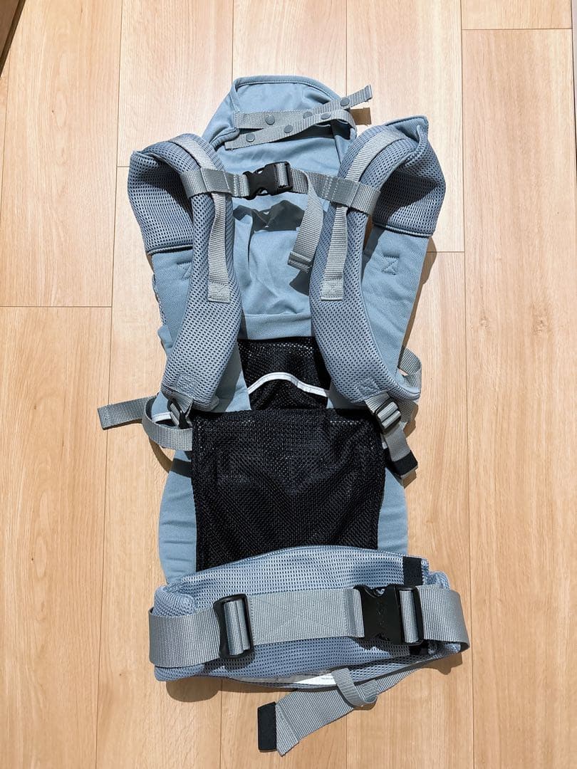 【付属品全完備】アップリカ ラクリス 抱っこ紐 グレー