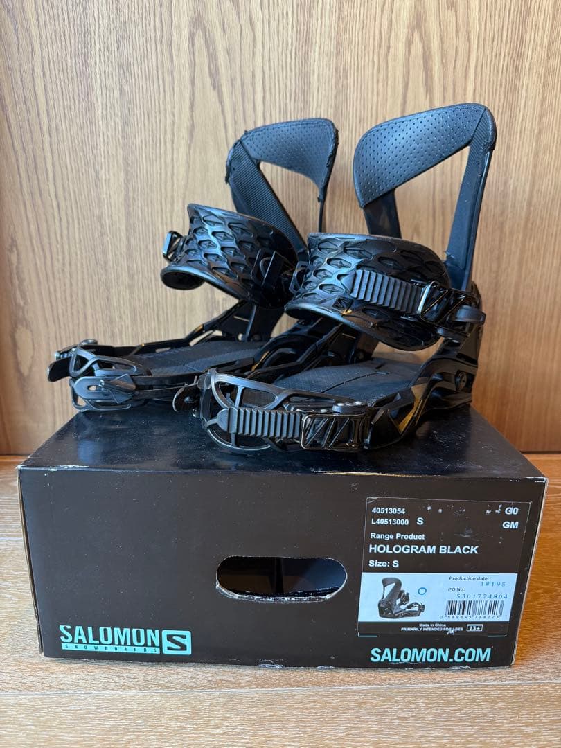 SALOMON HOLOGRAM BLACK ビンディング S ホログラム