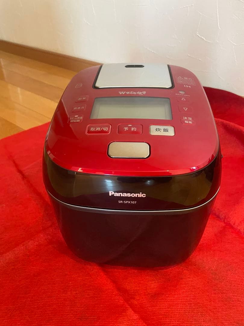 炊飯器Panasonic Wおどり炊き 5.5合炊き　赤