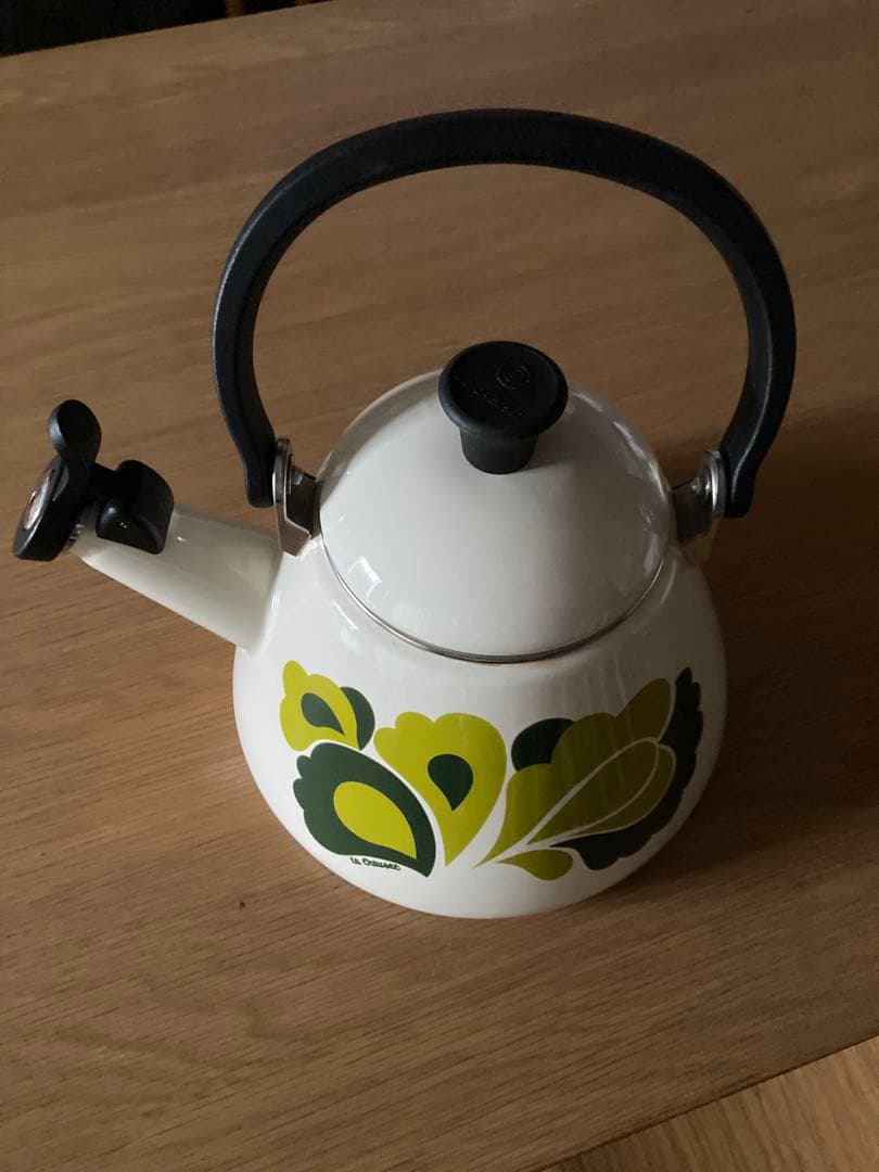【中古品】ル・クルーゼ　ピーコックグリーン　ケトル ピーコック（グリーン）レトロ