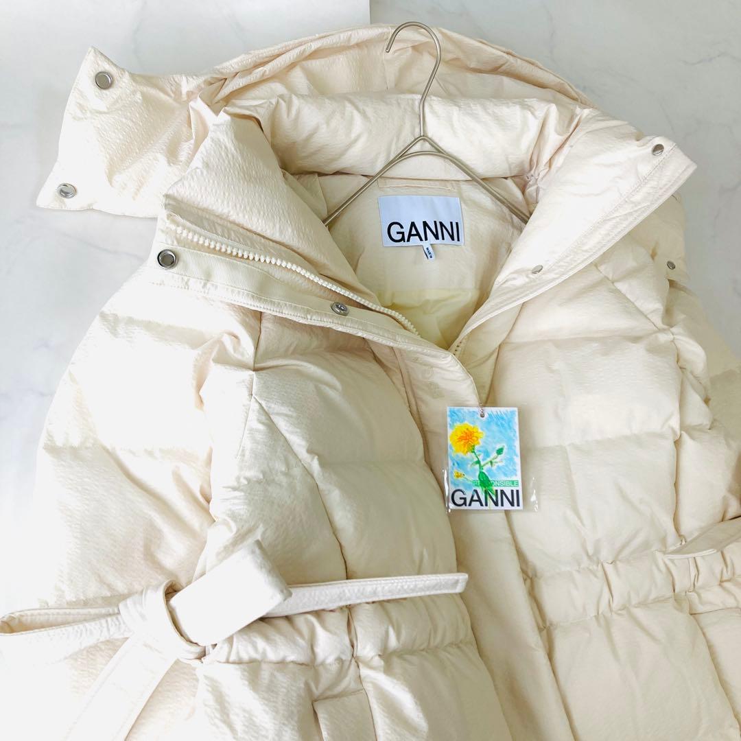 未使用級✨️24AW GANNI ダウン　コート　ジャケット　ベルト