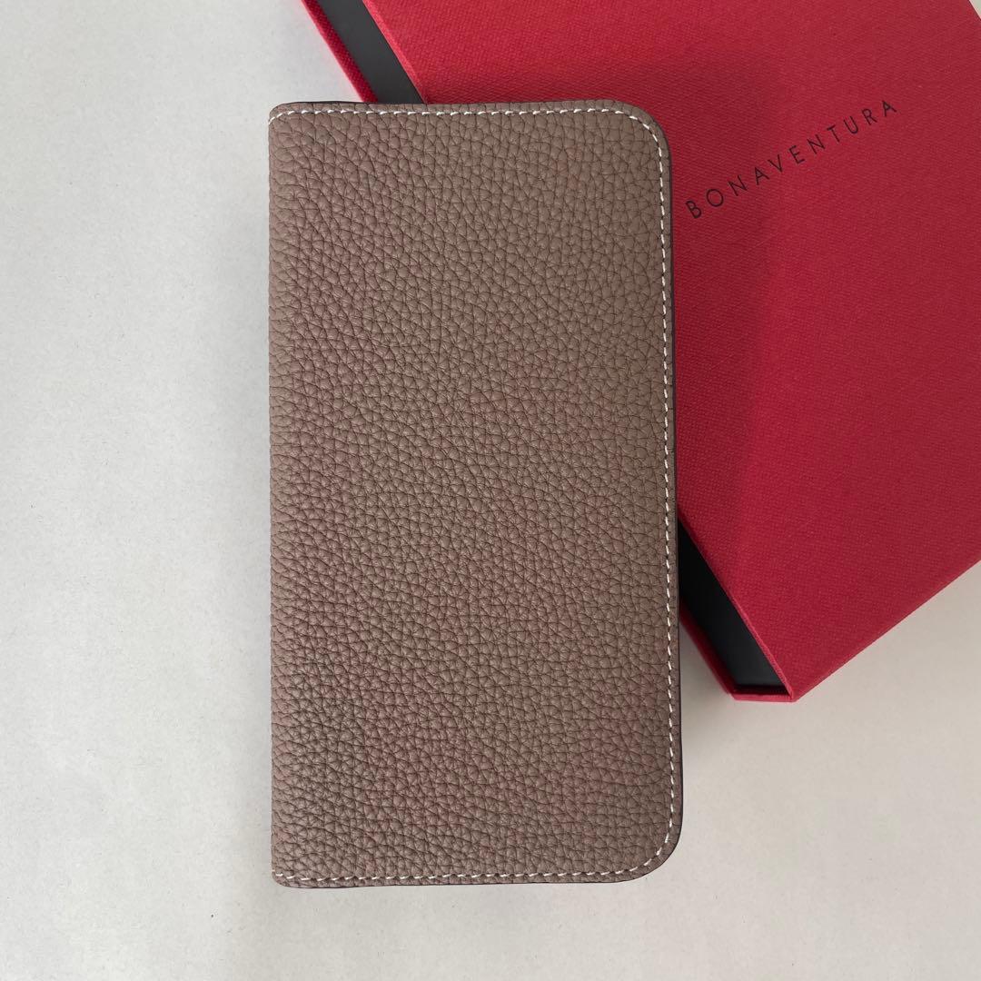 ボナベンチュラ　手帳型iPhone12/12Proケース エトープ