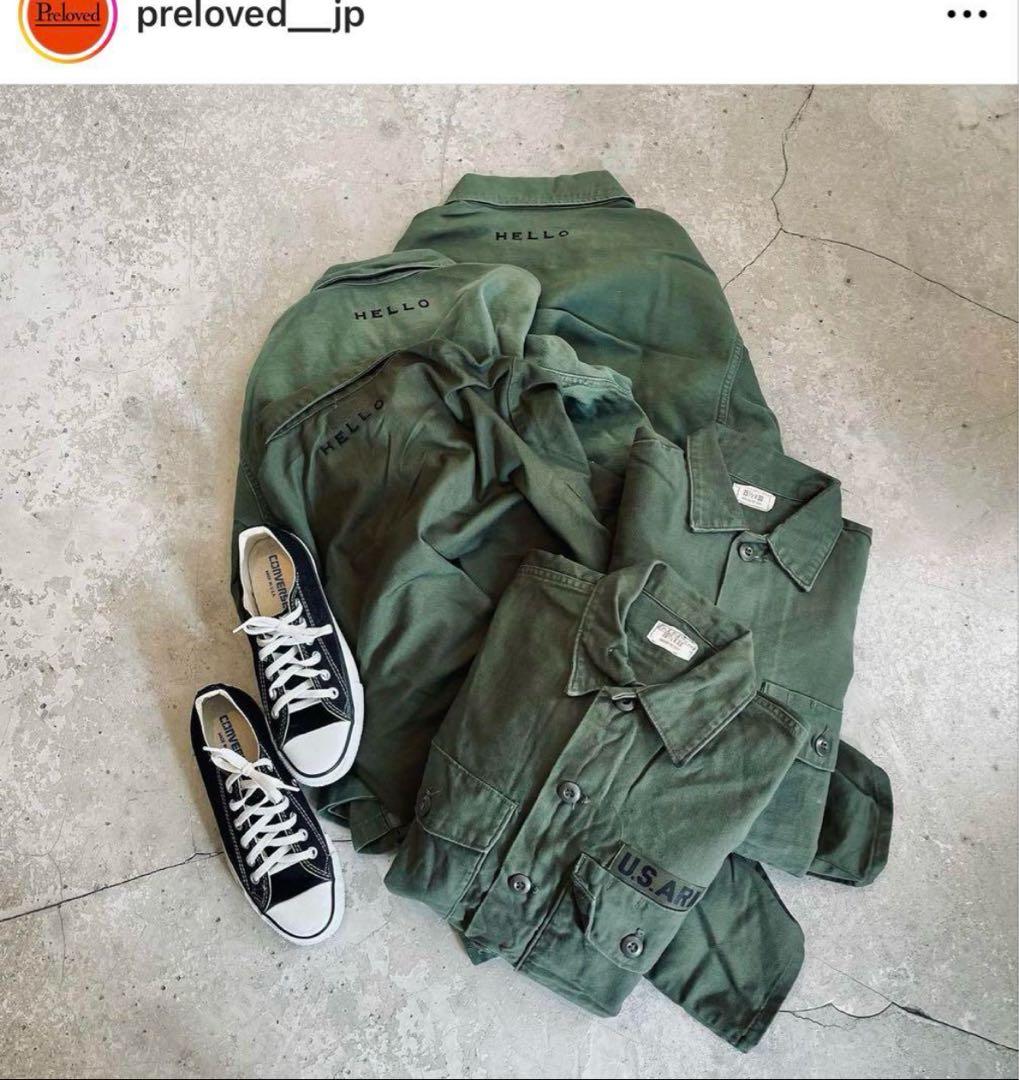 Preloved 刺繍 ミリタリージャケット Shinzone