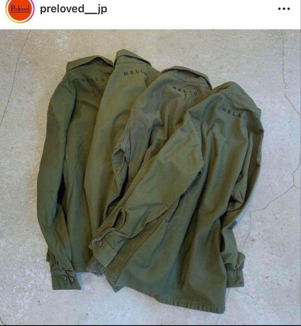 Preloved 刺繍 ミリタリージャケット Shinzone