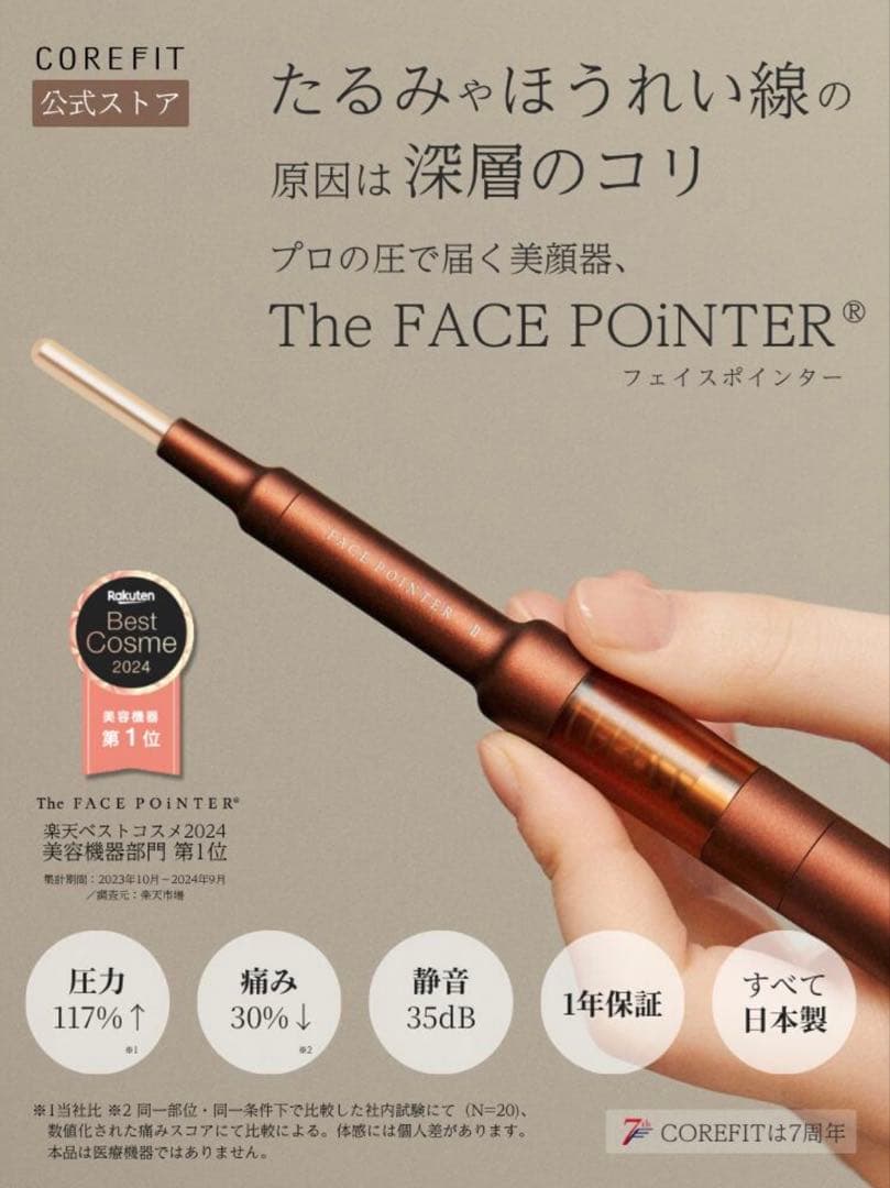 【フェイスポインター EX】コアフィット