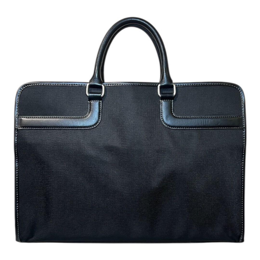 【美品】ポールスミス ジェーエルナイロン レザーコンビ　A4収納可　ブラック