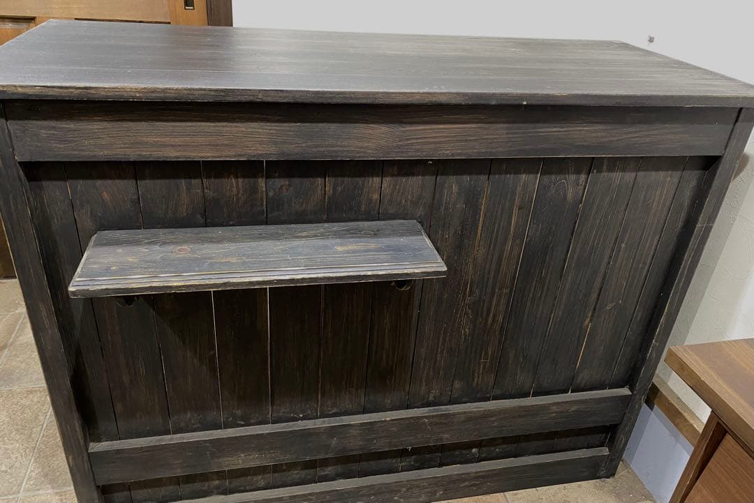 アンティーク 木製 レジカウンター(送料込)