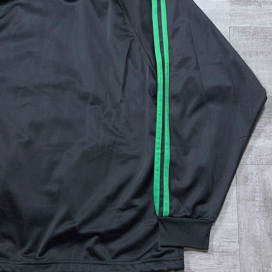 レアカラー アディダス ファイヤーバード ジャージ セットアップ 上下 L 黒緑