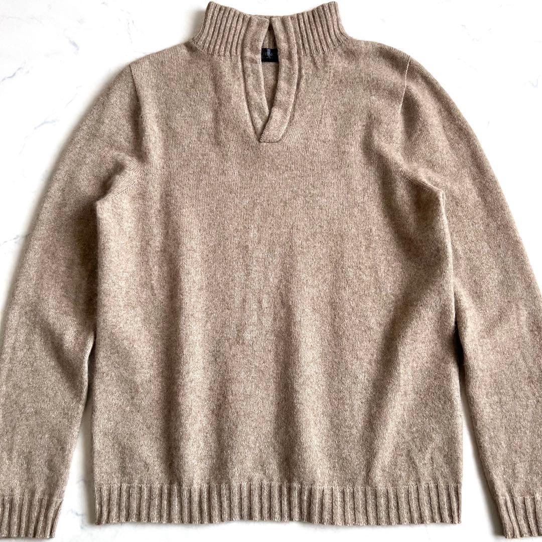 【美品】MERINO MINK スキッパー ニット メリノウール ポッサムファー