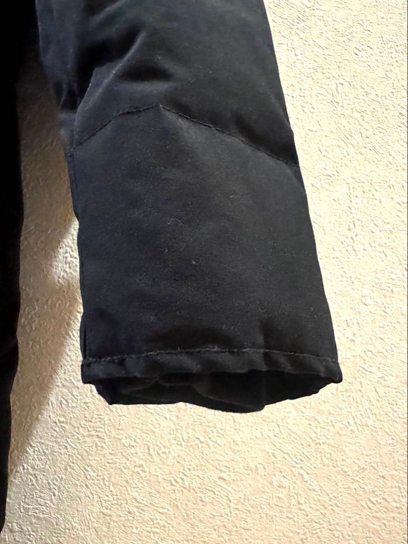 DANTON（ダントン）フードファー付きロングダウンジャケット36ブラック