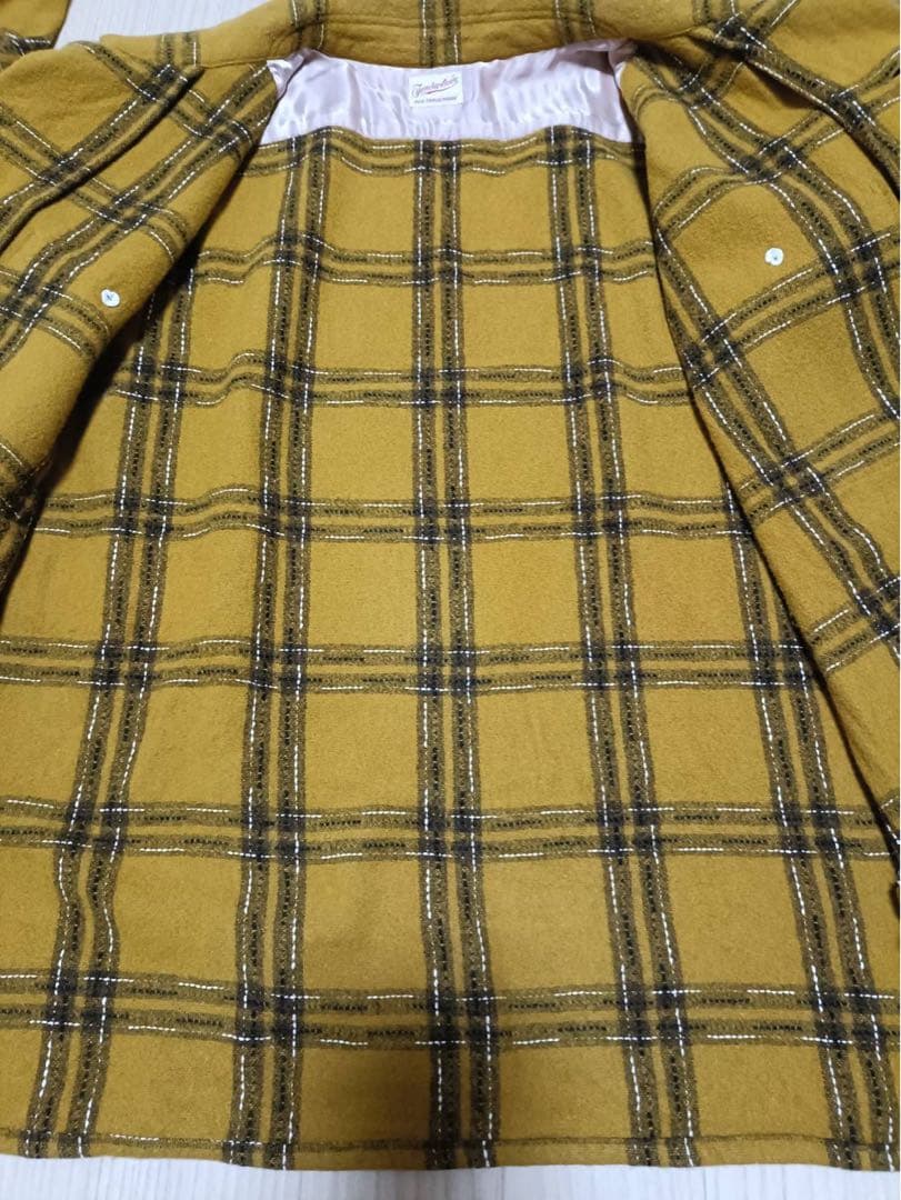 【M】定価3.7万2016AW_TENDERLOINウールシャツマスタード日本製