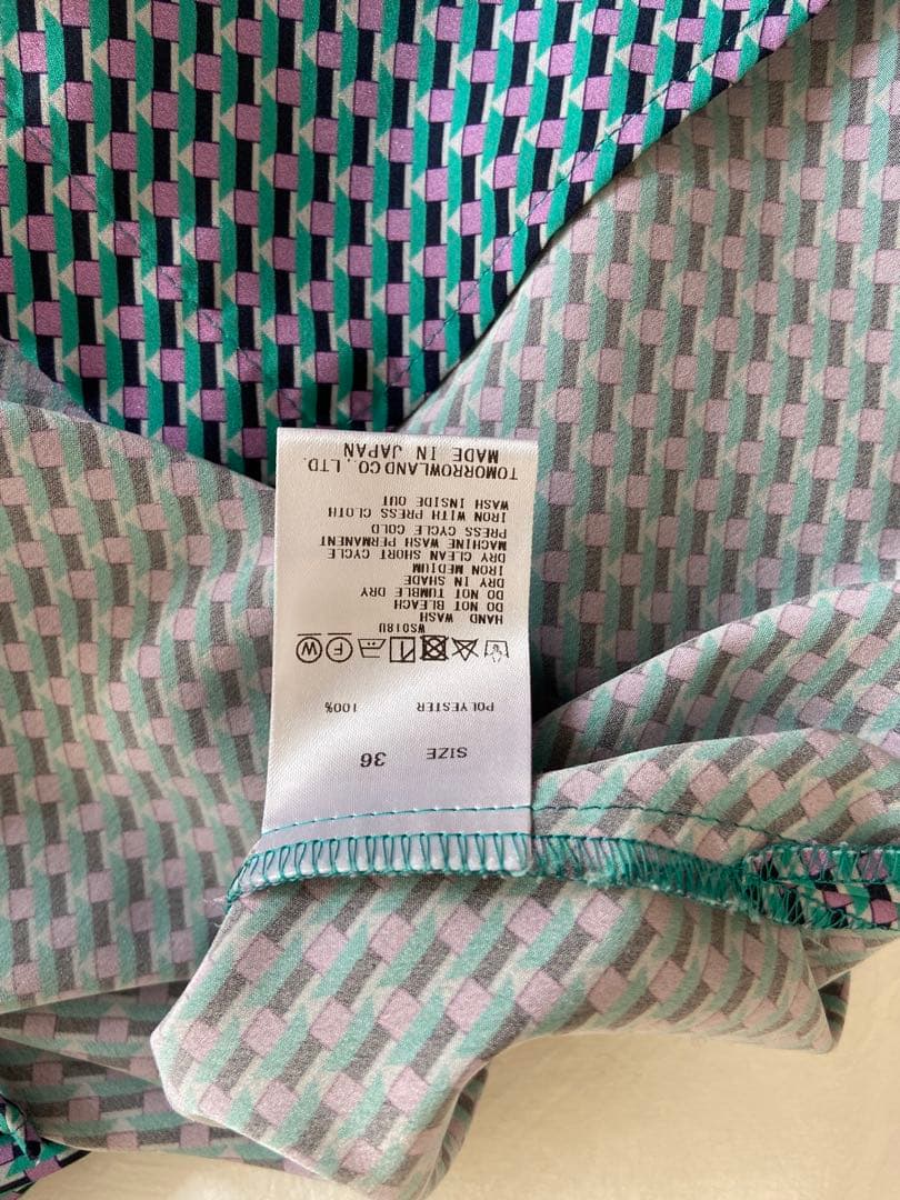 Ballsay キカダイヤゴナル　ボウタイ　ブラウス