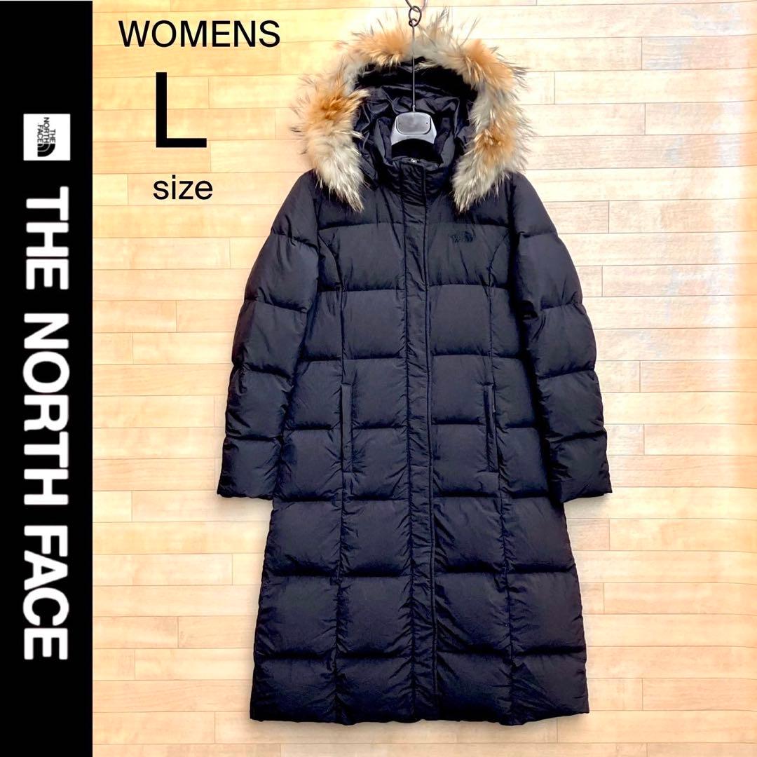 美品 L ザ ノースフェイス ダウンジャケット ダウン ダウンコート 黒