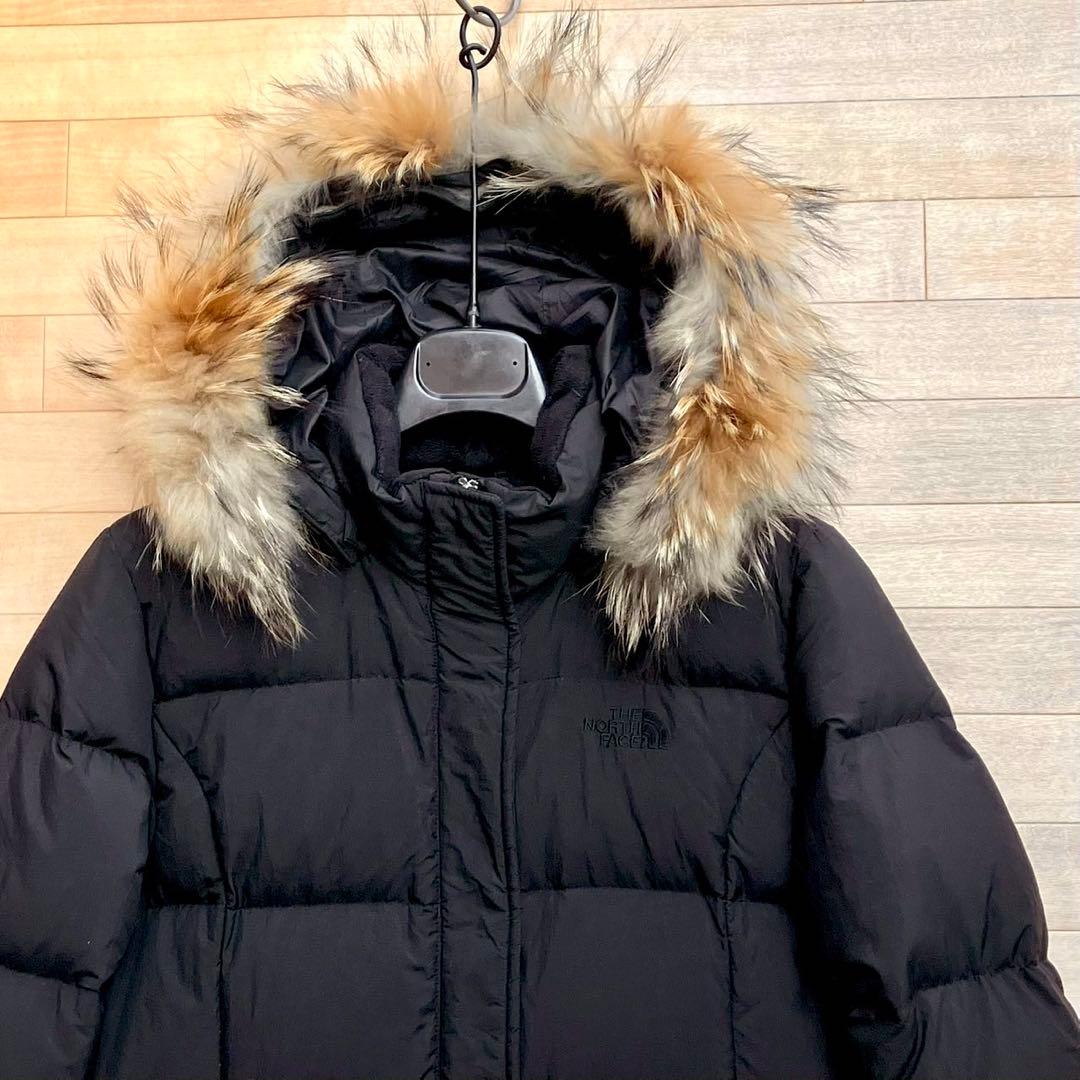 美品 L ザ ノースフェイス ダウンジャケット ダウン ダウンコート 黒