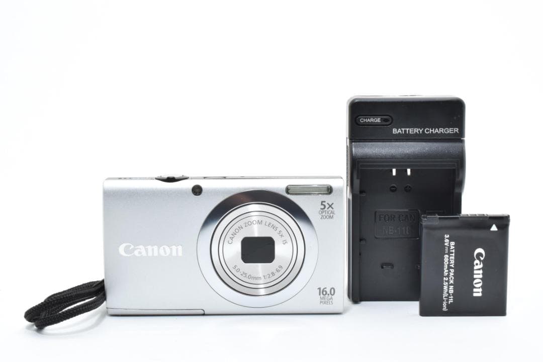 キヤノン PowerShot A2400 ISコンパクトデジタルカメラ シルバー