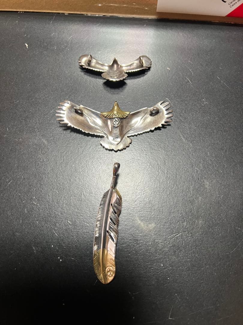 イーグルネックレス　フェザーネックレス　シルバーネックレス　スターリングシルバー