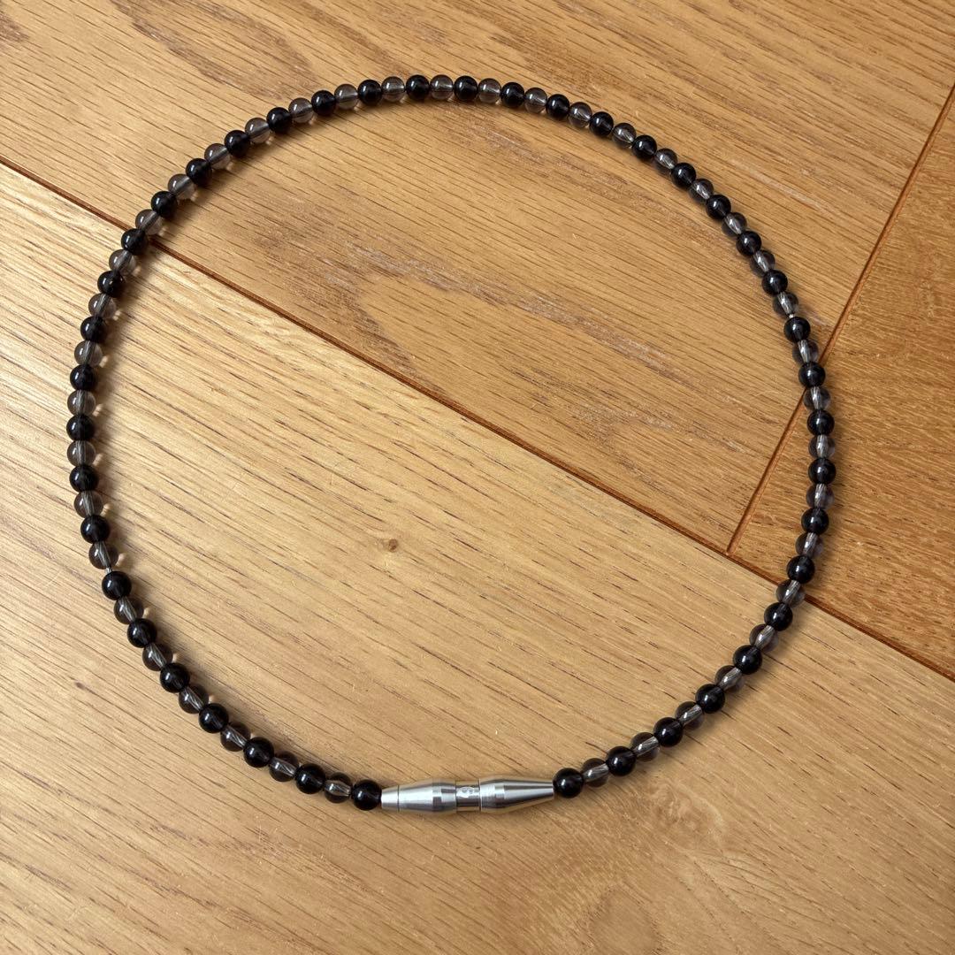 RAKUWAネックレス EXTREME クリスタルタッチ ブラック/グレー