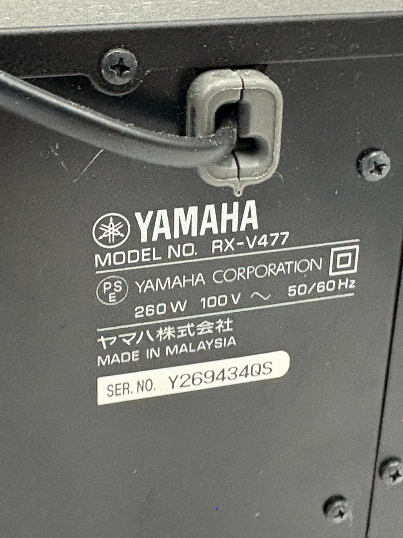 YAMAHA ヤマハ AVレシーバー RX-V477 5.1ch AVアンプ