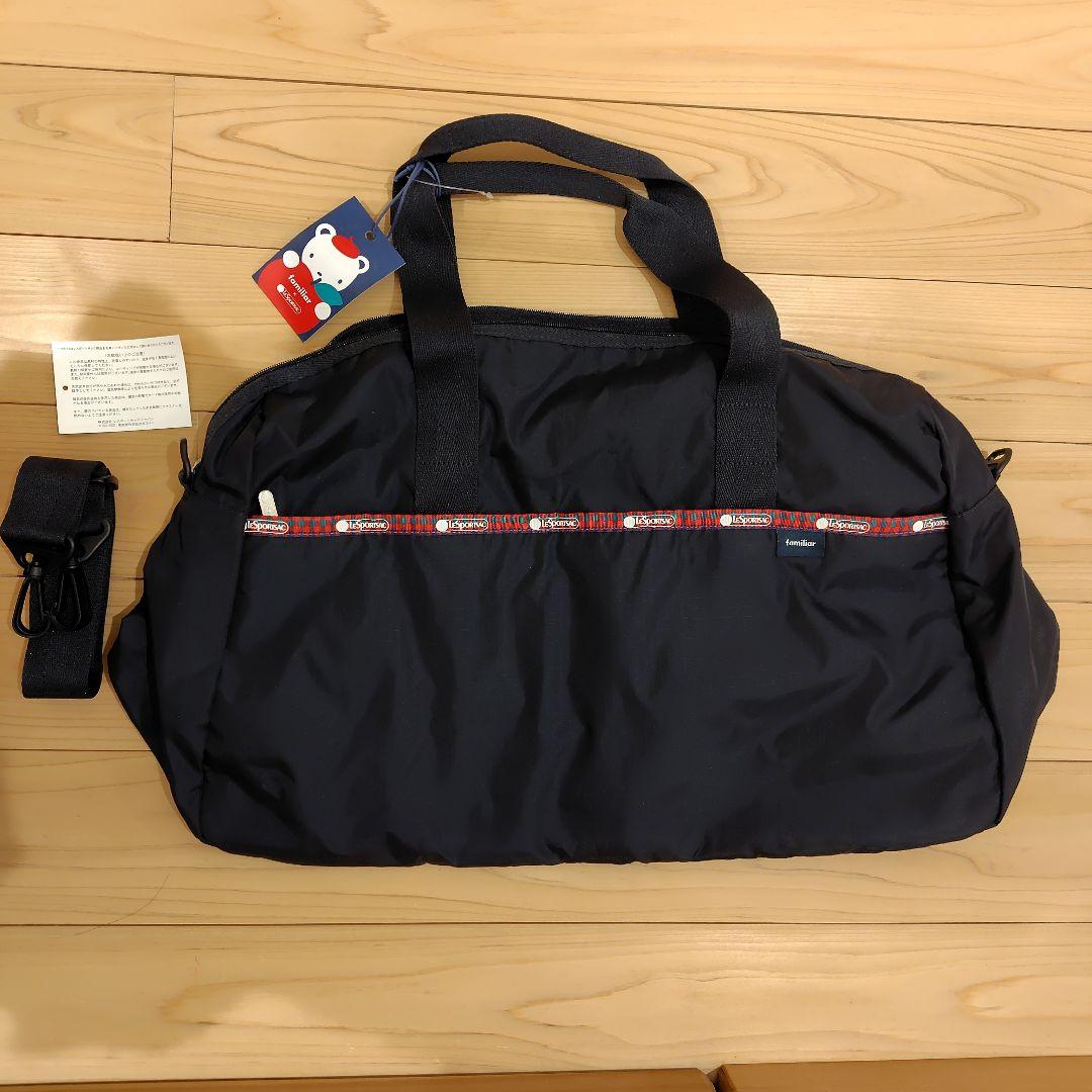 新品 ファミリア×レスポートサック ボストンバッグ 神戸本店 赤チェック