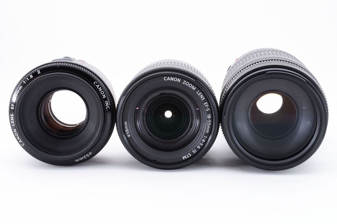 保証/Canon EOS Kiss X10標準&望遠&単焦点トリプルレンズセット